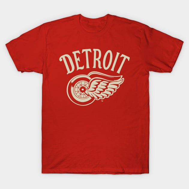 Detroit Wings-City T-Shirt by karenblanco